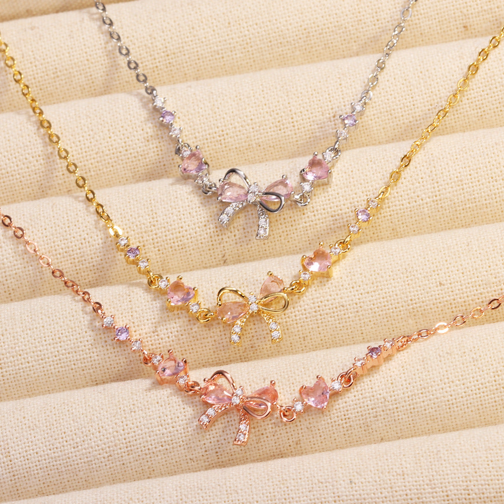 Women's Simple Fashion Personality Bow Necklace - Norellé