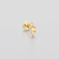 Flat-head Screw Twist Stud Earrings Opal Earrings - Norellé