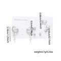 Fashion Simple Titanium Steel Earrings Creative Cross Love Butterfly - Norellé