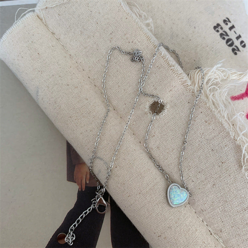 Bath Removal-free Titanium Steel Necklace Love Australian Clavicle Chain - Norellé