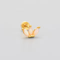 Flat-head Screw Twist Stud Earrings Opal Earrings - Norellé