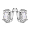 Rose Gold Square Zircon Earrings For Women - Norellé