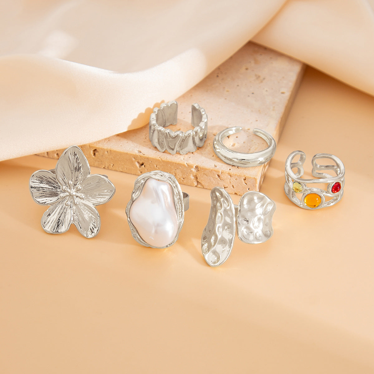 French Style Baroque Pearl Ring - Norellé