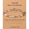 Hand-woven Adjustable Bead Crystal Multi-layer Password Bracelet - Norellé