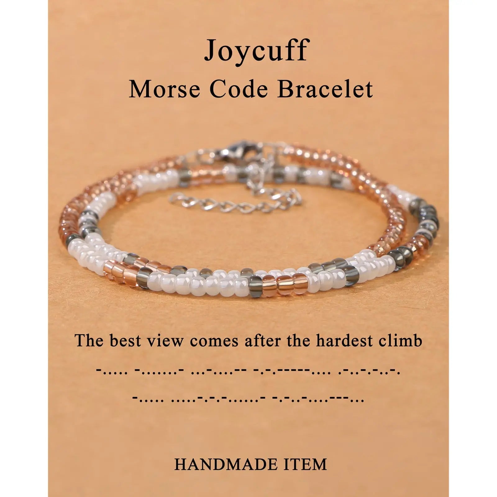 Hand-woven Adjustable Bead Crystal Multi-layer Password Bracelet - Norellé