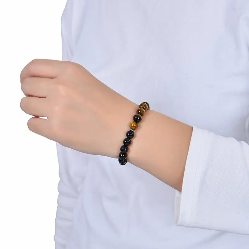 Simple And Versatile Natural Tigereye Magnet Bracelet - Norellé