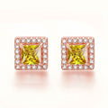 Inlaid Colored Gems Earrings S925 Sterling Silver Earrings - Norellé