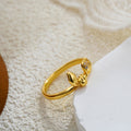 Women's Personalized Zircon Knotted Bow Ring - Norellé