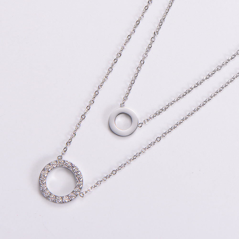 Micro Inlaid Zircon Jewelry Ring Necklace For Women - Norellé