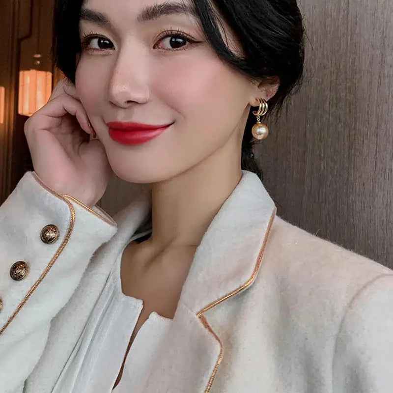 Simple Advanced Pearl Vintage Earrings - Norellé