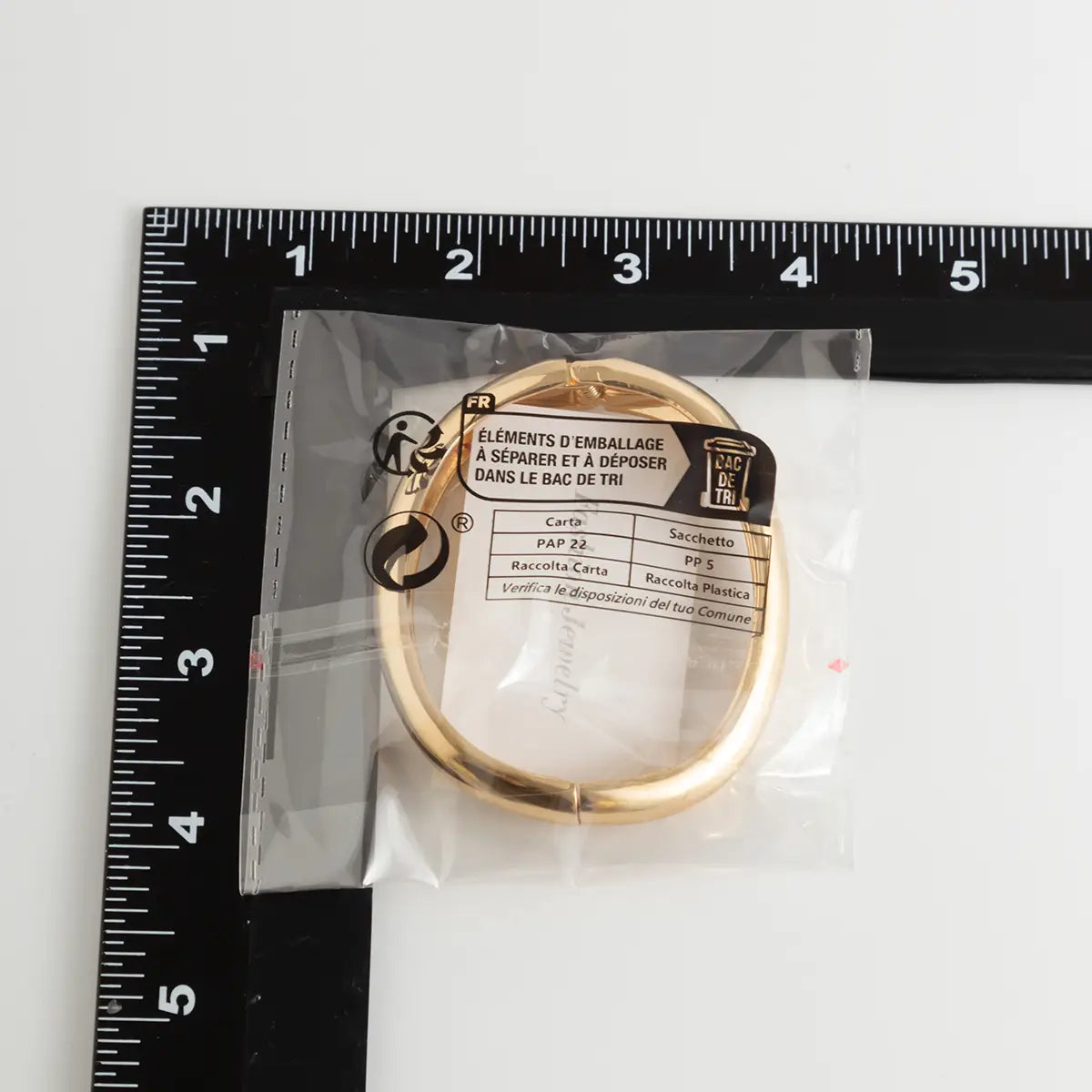 Exaggerated Glossy Square Notched Irregular Bracelet