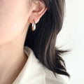 Niche Design Unique Streamer Silver Pin Earrings - Norellé