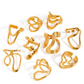 Irregular Line Simple Hollow Ring Personality All-match - Norellé