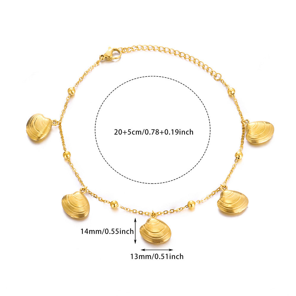 Dolphin Starfish Shell Pendant Ocean Series Anklet - Norellé