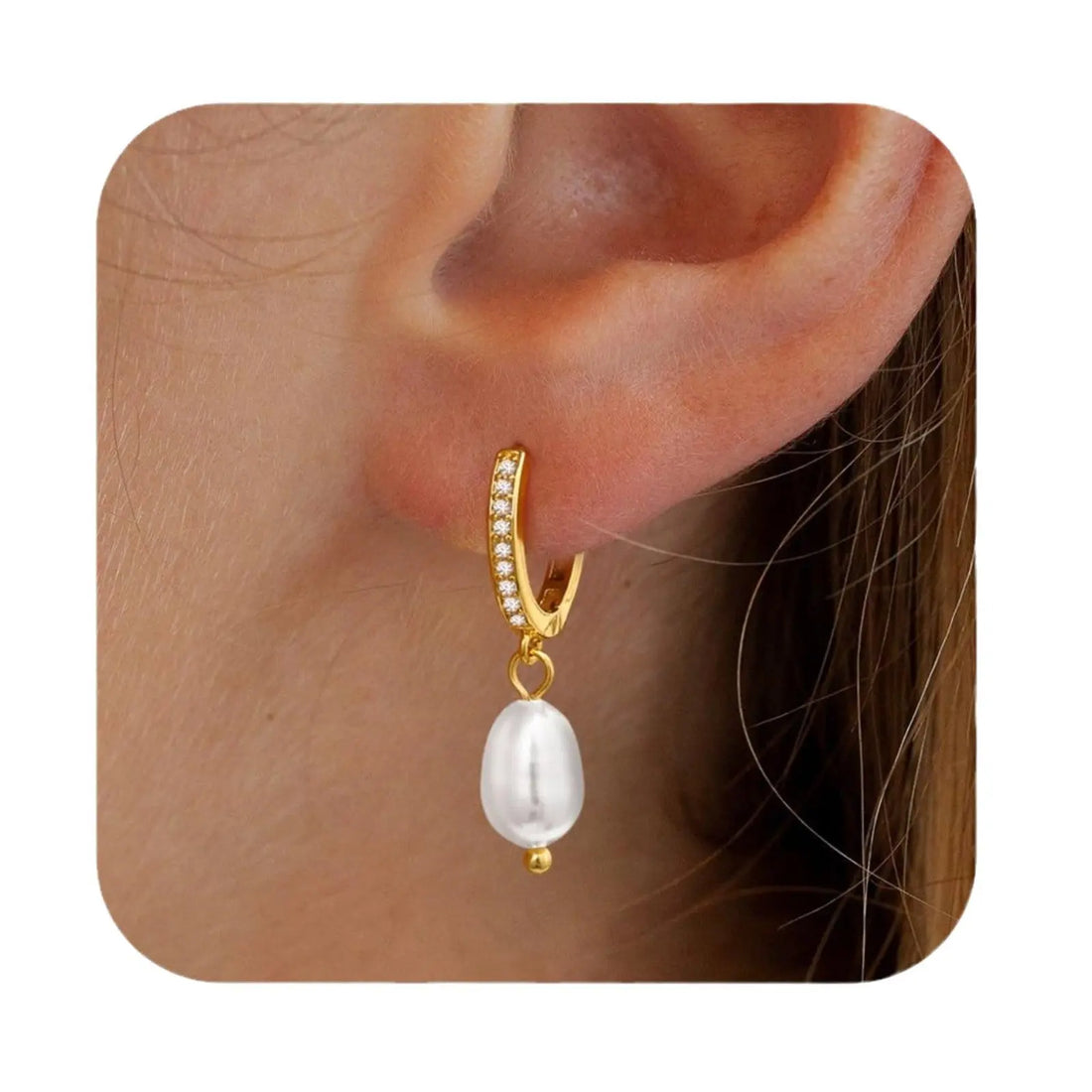 Real Gold Brass Electroplated Fashion Personalized Design Earrings - Norellé
