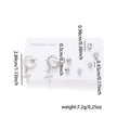 Fashion Simple Titanium Steel Earrings Creative Cross Love Butterfly - Norellé