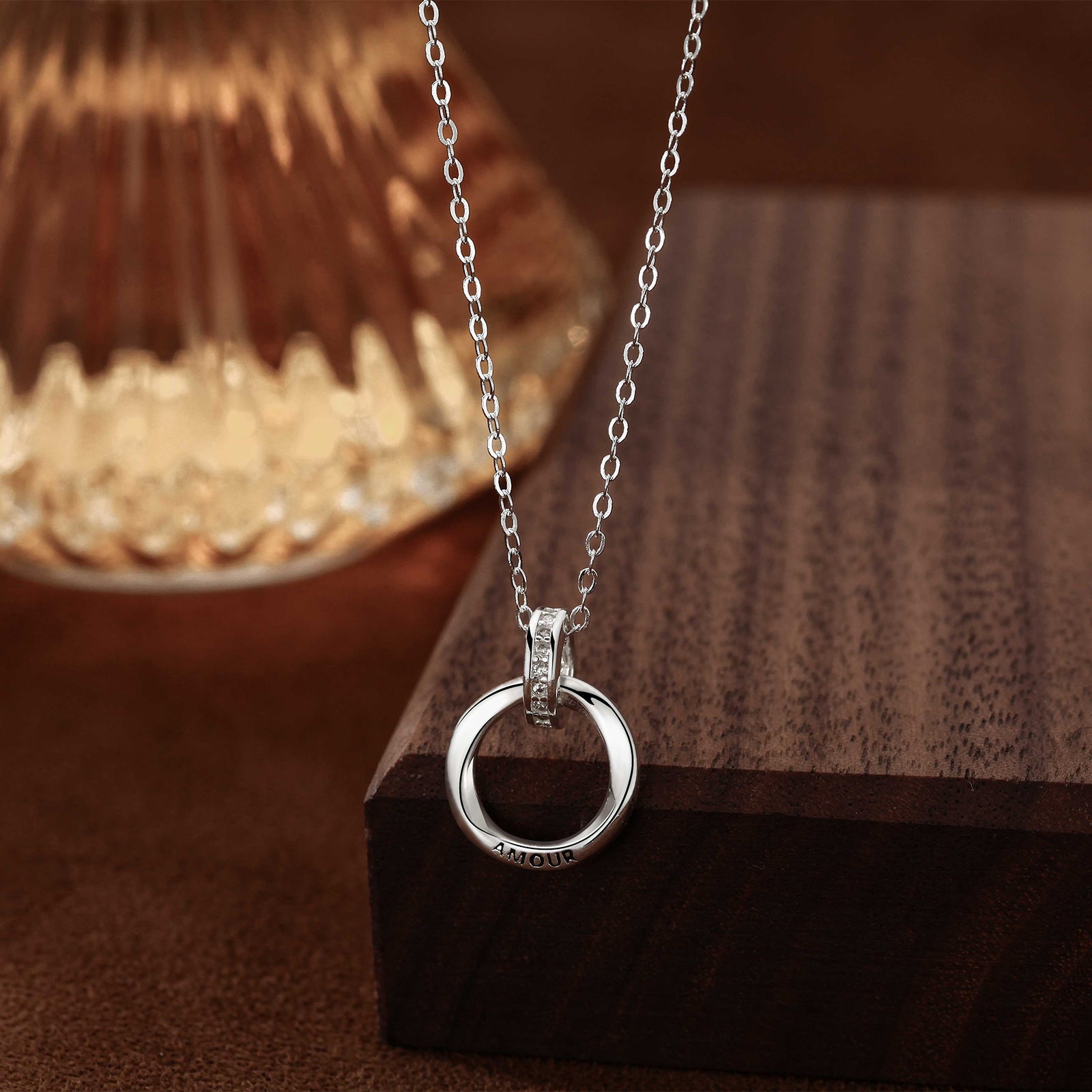 Mobius Ring Double Buckle Necklace For Women - Norellé