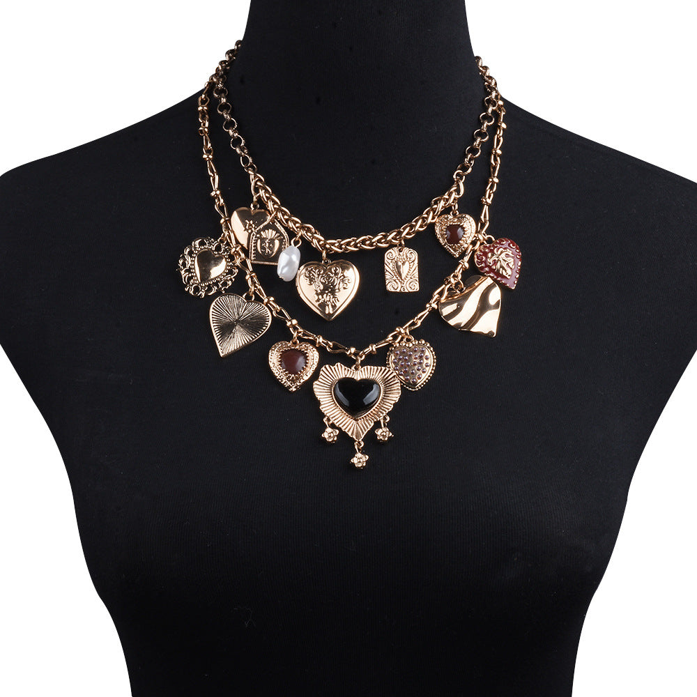 Women's Fashion New Multi-layer Love Pearl Necklace - Norellé