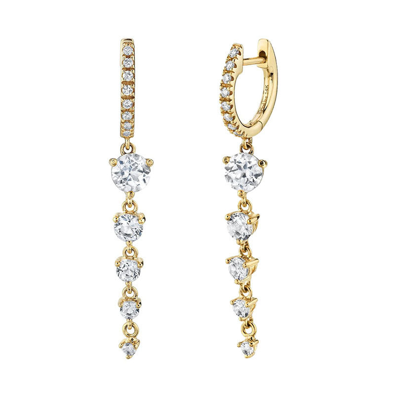 Geometric Personalized Long Earrings Women - Norellé