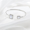 Women's Simple Bracelet Bracelet High-grade Water Drop Inlaid Women's Square Diamond - Norellé