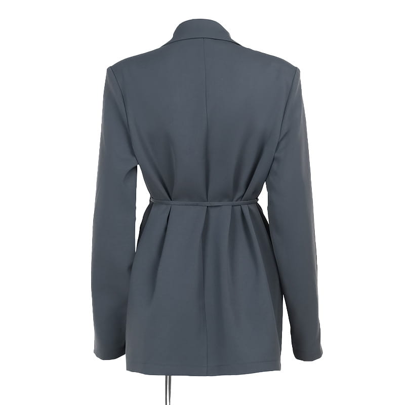 Women’s Fashion Belt Long Sleeve Blazer