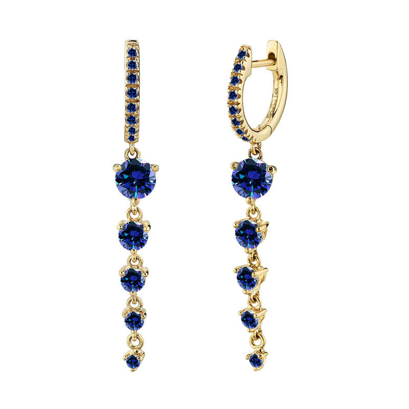 Geometric Personalized Long Earrings Women - Norellé