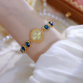 National Style Mid-ancient Light Luxury Malachite Bracelet Watch - Norellé