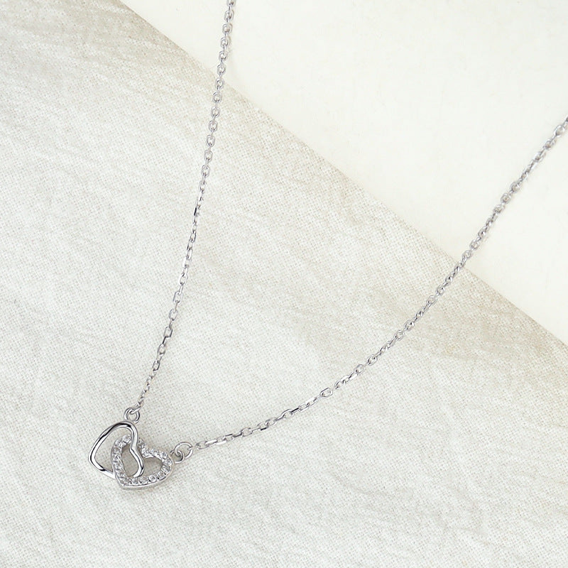 Fashion Special-interest High-grade Temperament Heart-shaped Collarbone Necklace - Norellé