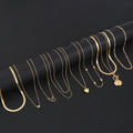 Heart Snake Bone Blade Necklace Suit 10 Pieces - Norellé