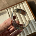 French Entry Lux Plain Bracelet Female Niche Design Glossy Wide Surface - Norellé