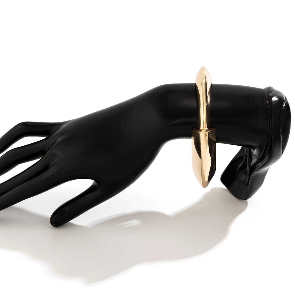 Exaggerated Glossy Square Notched Irregular Bracelet