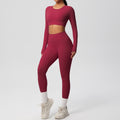 Double-sided Nylon Brushed Nude Feel Tight Exercise Yoga Clothes Suit - Norellé