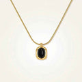 Gold Black Onyx Necklace Twin Accessories - Norellé