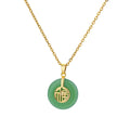 High-grade Oval Cat's Eye Pendant Titanium Steel Necklace - Norellé