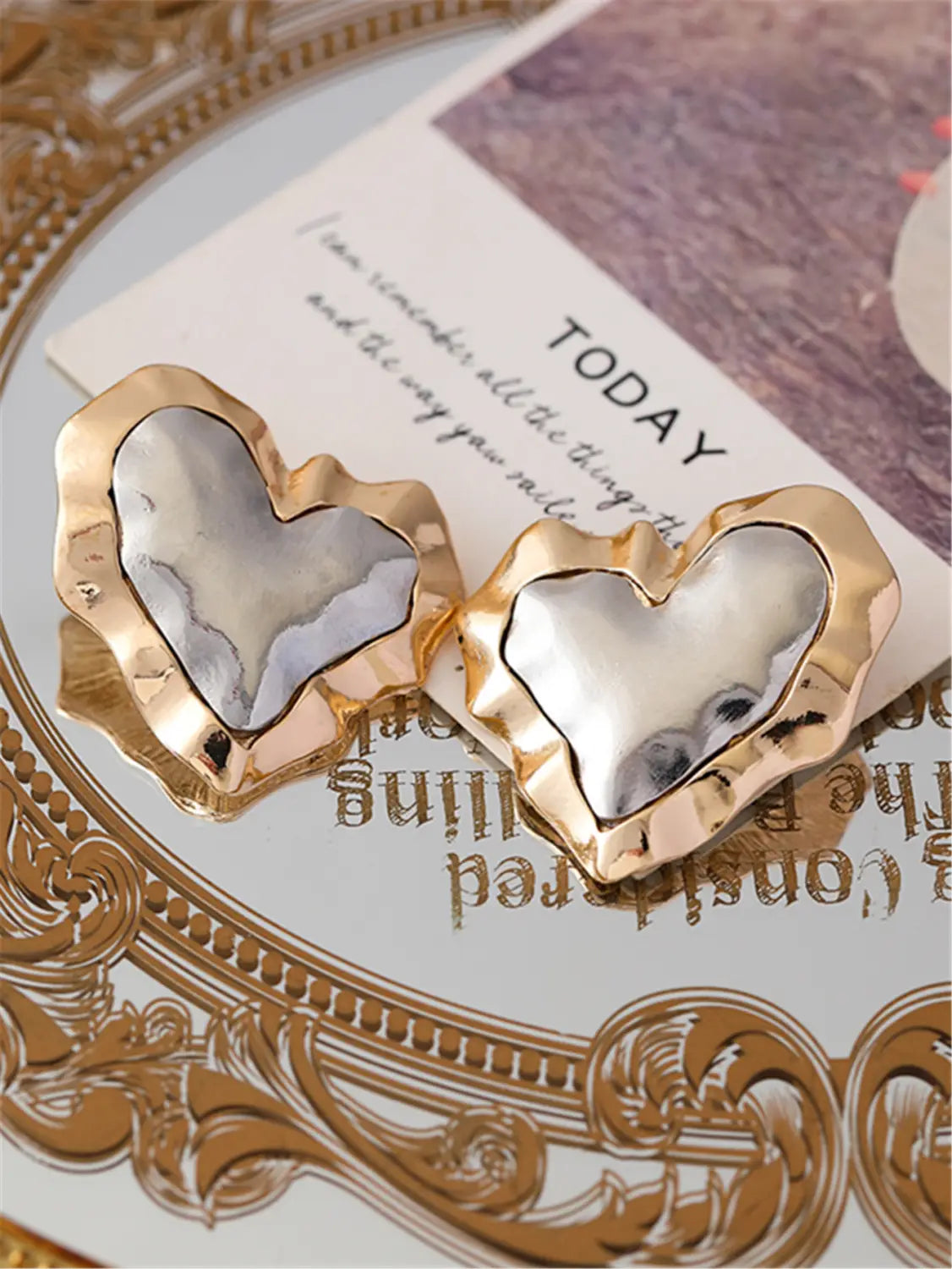 Love Color-block Ear Stud