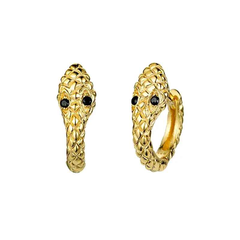 Simulated Snakes Tassel Earrings  Advanced Design Gold Snake Circle Necklace - Norellé