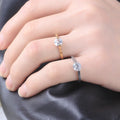 Fashion Diamond Ring Titanium Steel Ornament Simple Female Niche Jewelry Stainless Steel - Norellé