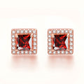 Inlaid Colored Gems Earrings S925 Sterling Silver Earrings - Norellé