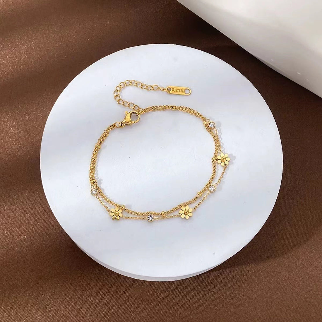 Sweet Double-layer Bracelet Ins Personalized Minority Bracelet Chain - Norellé