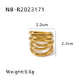 New Retro Style Versatile Geometric Ball Twist Cord For Braiding Ring - Norellé