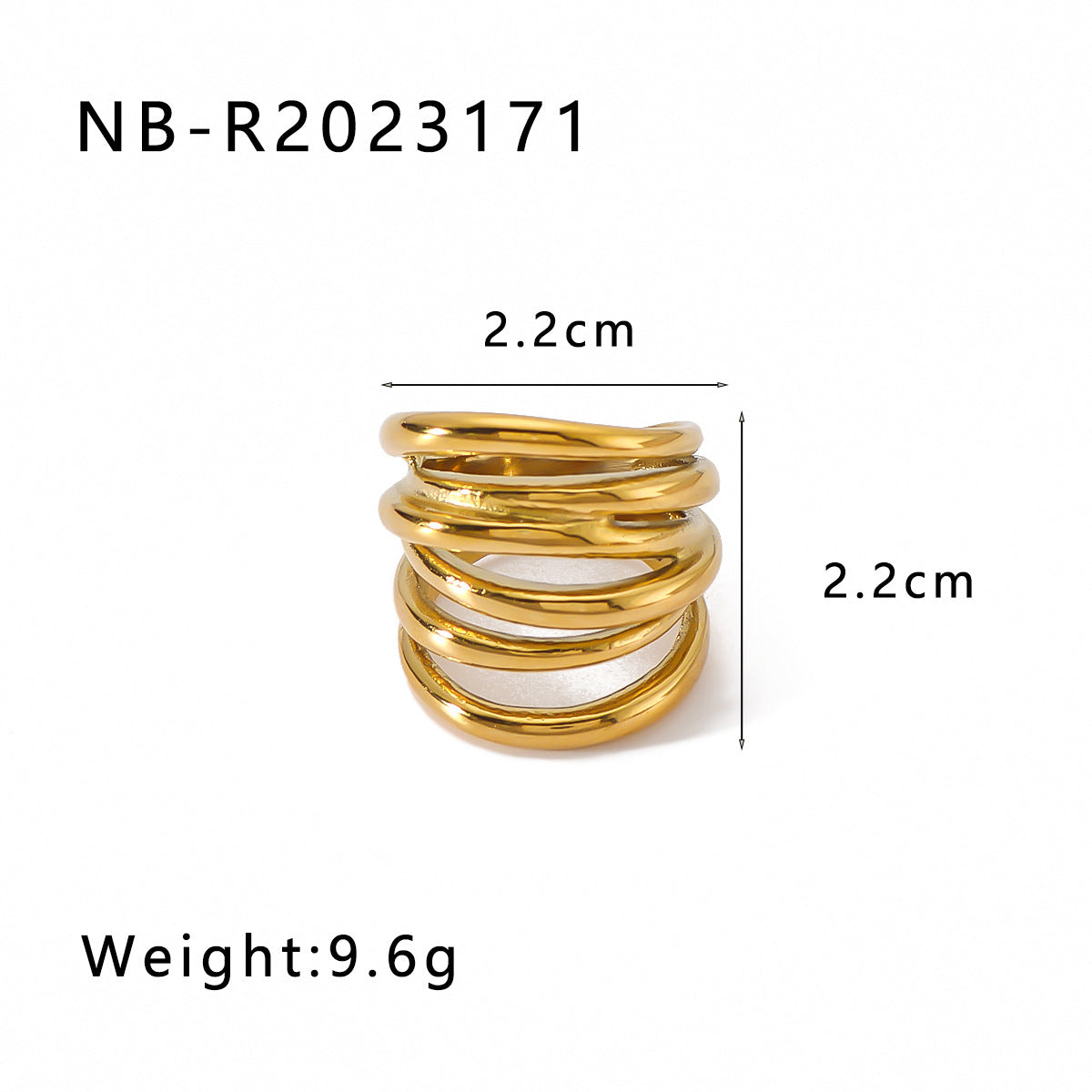 New Retro Style Versatile Geometric Ball Twist Cord For Braiding Ring - Norellé