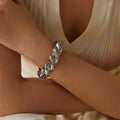 Female Twist Design Croissant Thread Creative Bracelet - Norellé