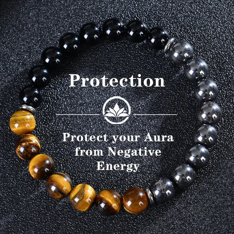 Simple And Versatile Natural Tigereye Magnet Bracelet - Norellé