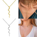 Simulated Snakes Tassel Earrings  Advanced Design Gold Snake Circle Necklace - Norellé