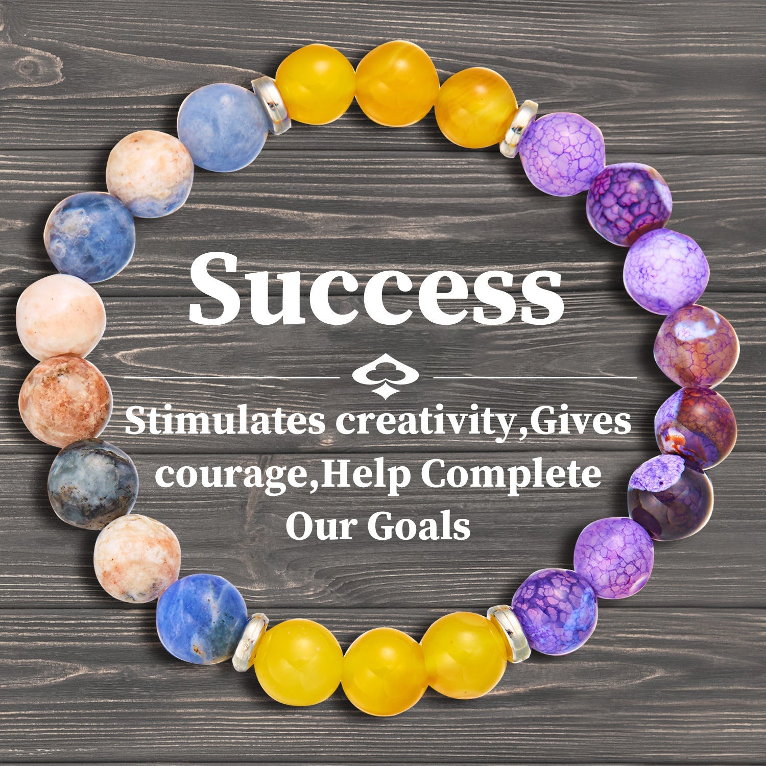 Fashion Personality Meaning Love Natural Stone Bracelet - Norellé