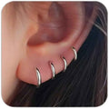 Female 18K Gold Plated Fashion Minimalism Earrings - Norellé