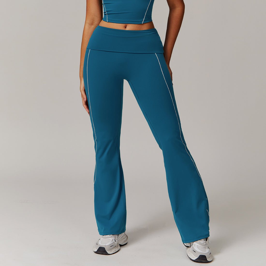 High Waist Nude Feel Yoga Pants Sports Fitness Wide-leg Casual Pants - Norellé