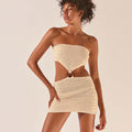 Women's Knitted Dress Tube Top Short Skirt - Norellé