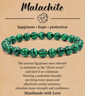 8mm Natural Stone Elastic Beaded Bracelet - Norellé