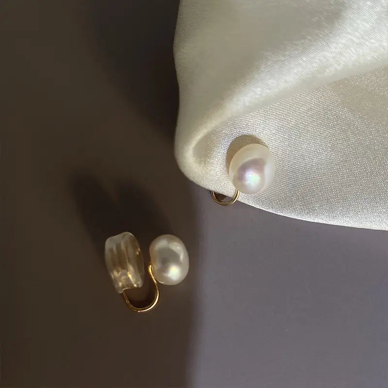 Women’s Simple Freshwater Pearl All-match Earrings